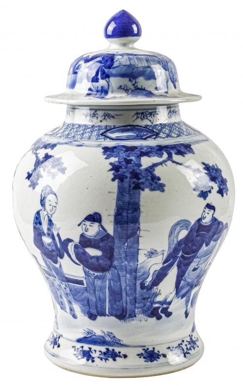 TIBOR DE PORCELANA ORIENTAL