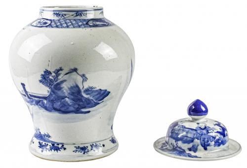 TIBOR DE PORCELANA ORIENTAL