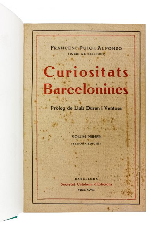 CUATRO LIBROS SOBRE BARCELONA