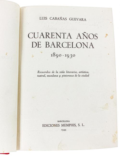 CUATRO LIBROS SOBRE BARCELONA