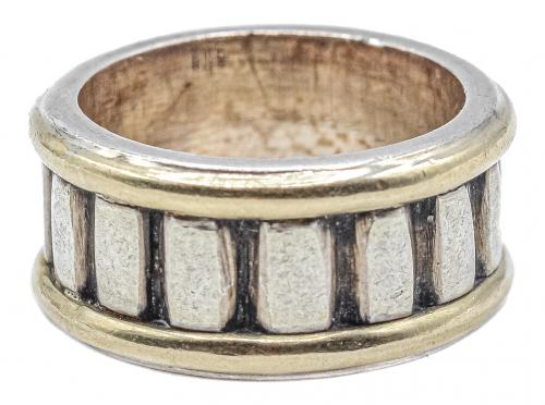 ANILLO DE PLATA Y ORO 