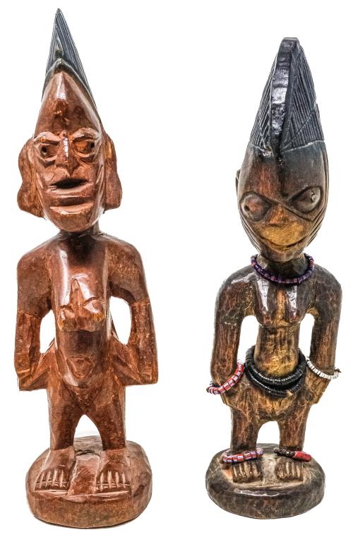 DOS FIGURAS AFRICANAS DE MEDIADOS DEL S.XX