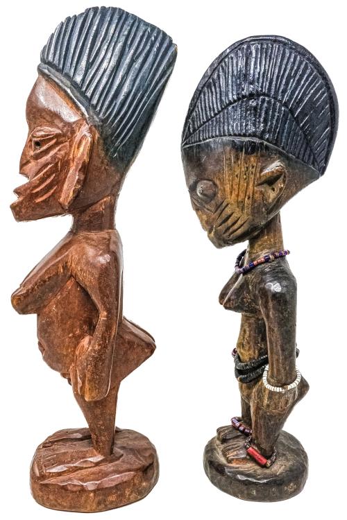 DOS FIGURAS AFRICANAS DE MEDIADOS DEL S.XX