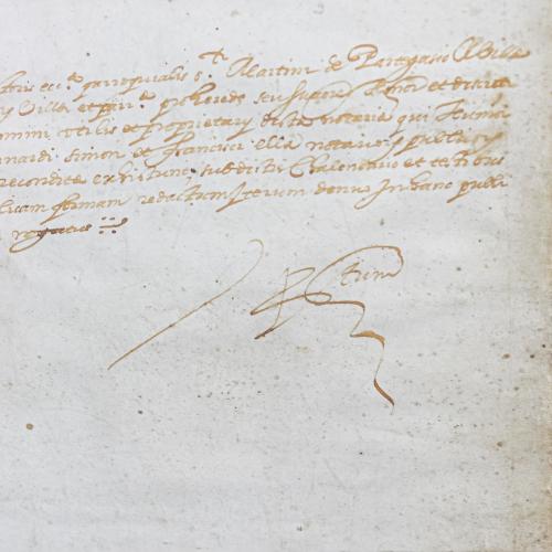 DOCUMENTO NOTARIAL ENMARCADO DE 1549