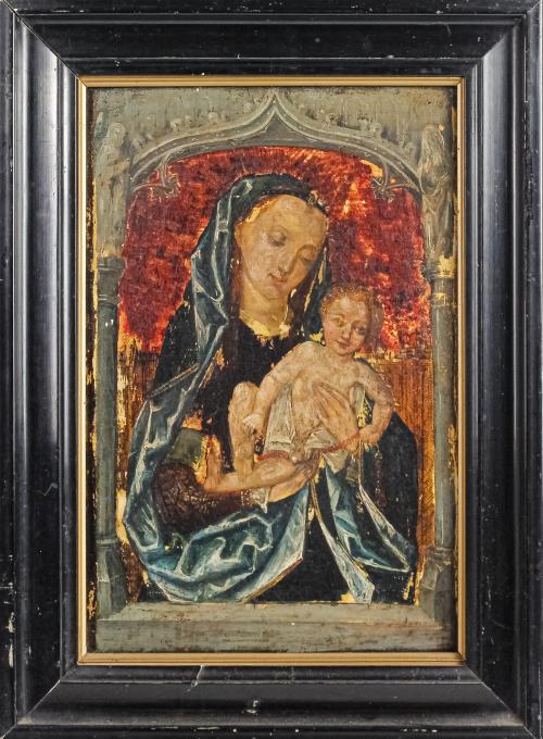 PEQUEÑO RETABLO NEOGÓTICO DEL PRIMER CUARTO DE S. XX