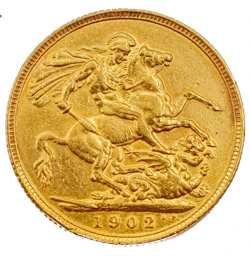 MONEDA DE ORO INGLESA DE 1902