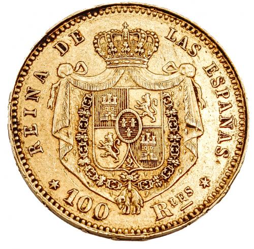 MONEDA DE ORO ESPAÑOLA DE 1864