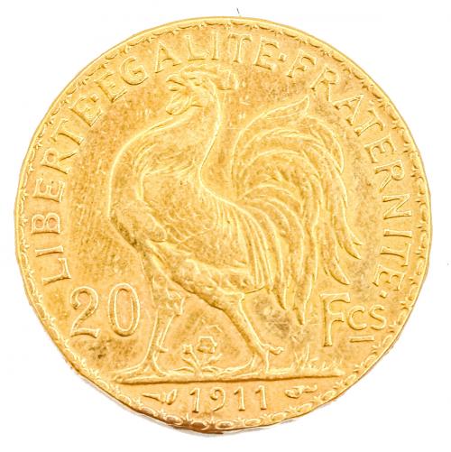 MONEDA DE ORO FRANCESA DE 1911