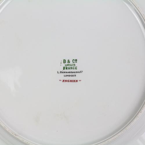 PLATO EN PORCELANA DE LIMOGES DEL ÚLTIMO CUARTO DEL S.XX