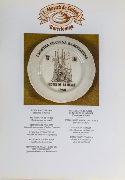 "XII MUESTRAS DE LA COCINA BARCELONESA"