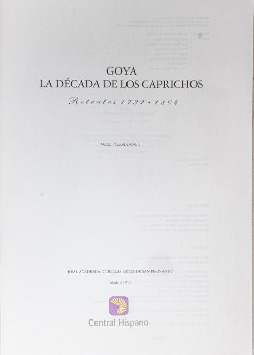 DOS LIBROS DE GOYA