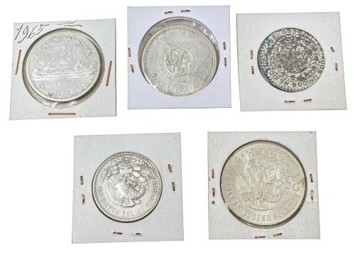 CINCO MONEDAS DE PLATA