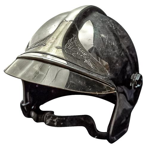 CASCO DE BOMBERO FRANCES DEL ÚLTIMO TERCIO DEL S.XX