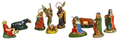 COLECCIÓN DE FIGURAS PESSEBRE DE LA PRIMERA MITAD DE S. XX