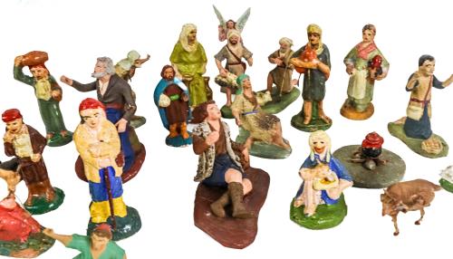 COLECCIÓN DE FIGURAS PESSEBRE DE LA PRIMERA MITAD DE S. XX