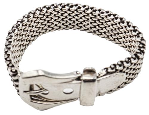 PULSERA CINTURON EN PLATA