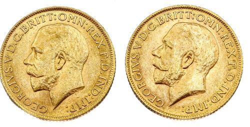 DOS MONEDAS DE ORO INGLESAS