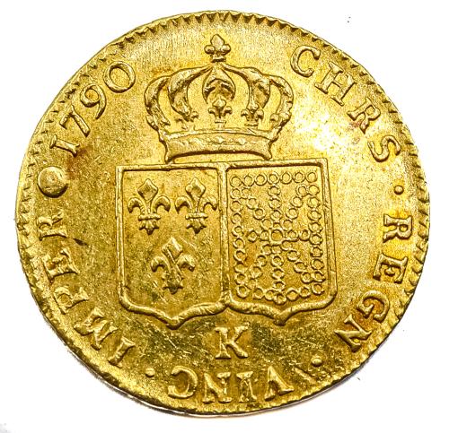 UNA MONEDA DE ORO DE LOUIS XVI