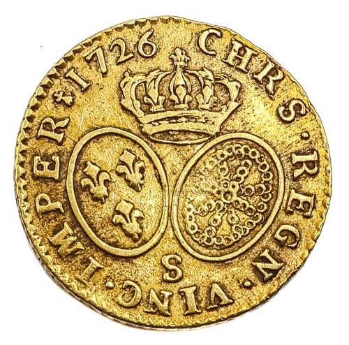 MONEDA DE ORO FRANCESA DE 1726