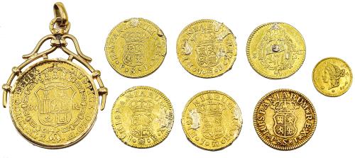 OCHO MONEDAS DE ORO