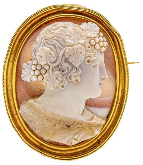 BROCHE COLGANTE CAMAFEO DEL S.XIX