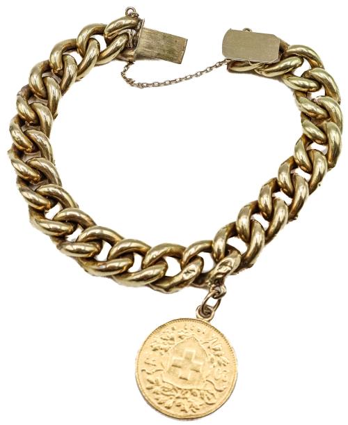 PULSERA CON MONEDA DEL S.XIX