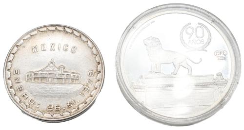 DOS MONEDAS CONMEMORATIVAS DE PLATA