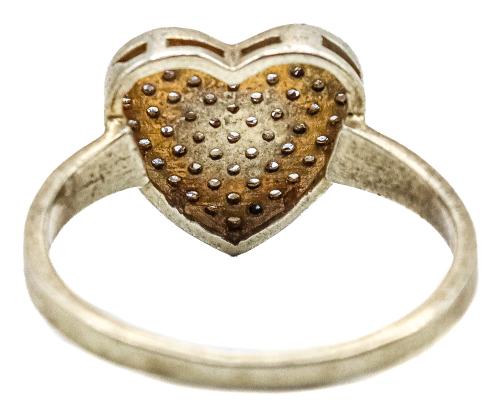 ANILLO CORAZÓN CON DIAMANTES