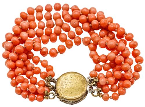 PULSERA DE CORAL DE PPS. DEL S.XX