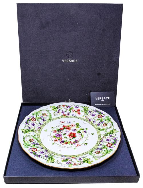 PLATO DE PORCELANA VERSACE DEL ÚLTIMO TERCIO DE SIGLO XX