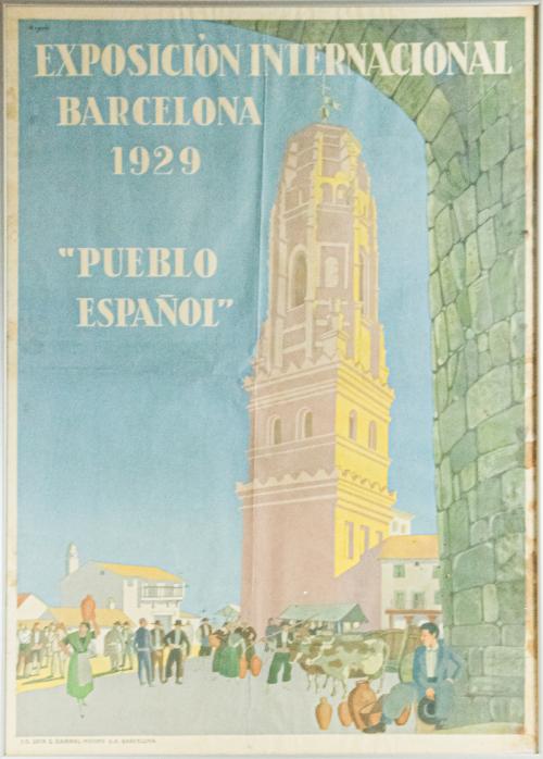 CARTEL EXPOSICIÓN INTERNACIONAL BARCELONA 1929...