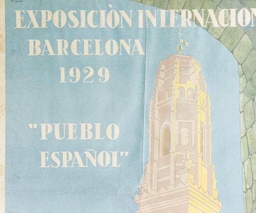 CARTEL EXPOSICIÓN INTERNACIONAL BARCELONA 1929...