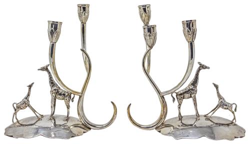 PAREJA DE CANDELABROS DE LOS AÑOS 70