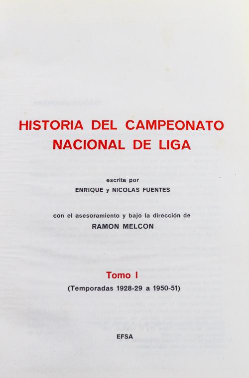 "HISTÓRIA DEL CAMPEONATO NACIONAL DE LIGA"