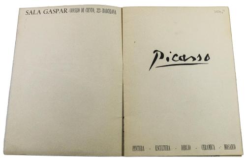 TRES CATÁLOGOS DE PICASSO