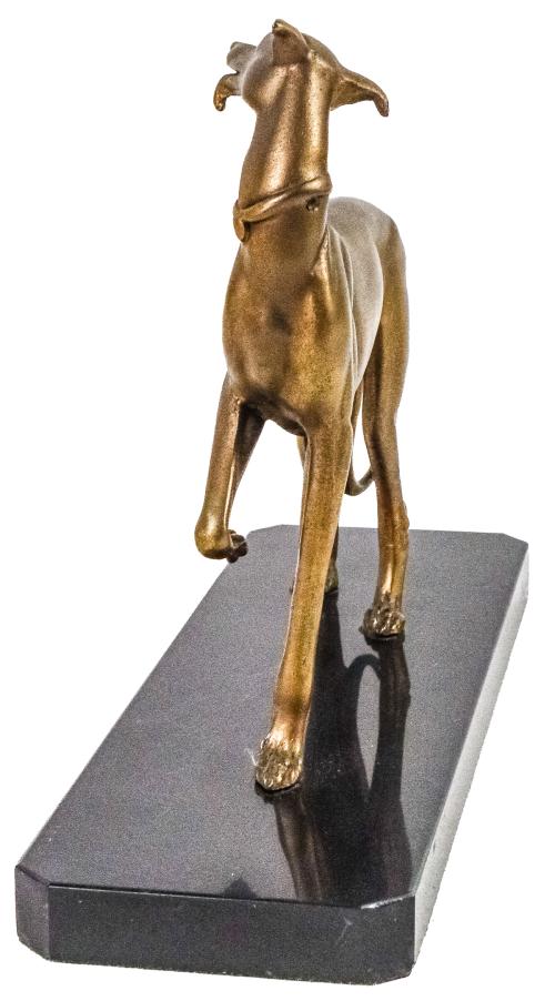 FIGURA DE "GALGO" ART DECÓ DEL PRIMER TERCIO DE S. XX