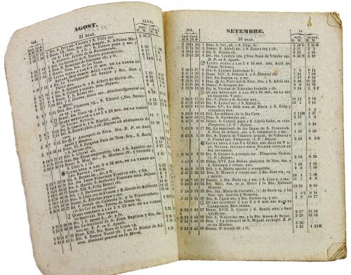 "CALENDARI DEL PAIGÉS, 1857, 1879, 1881"