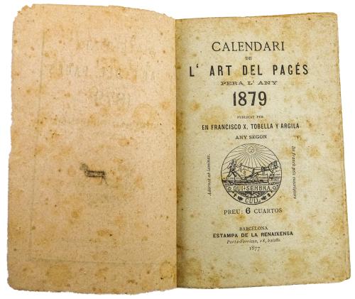 "CALENDARI DEL PAIGÉS, 1857, 1879, 1881"