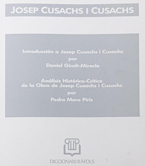 "JOSEP CUSACHS I CUSACHS"