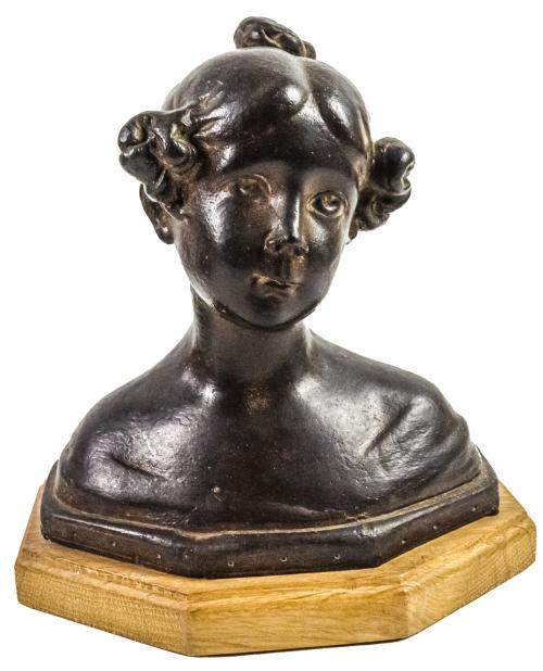 BUSTO EN BRONCE  DE LA SEGUNDA MITAD DE SIGLO XX