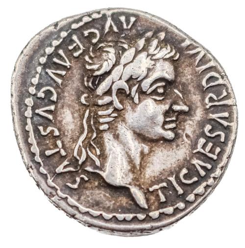 IMPERIO ROMANO. TIBERIO. DENARIO DE PLATA, AÑO 14-37 D.C.