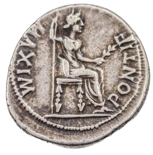 IMPERIO ROMANO. TIBERIO. DENARIO DE PLATA, AÑO 14-37 D.C.