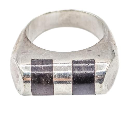 PULSERA Y ANILLO DE PLATA CON ÉBANO