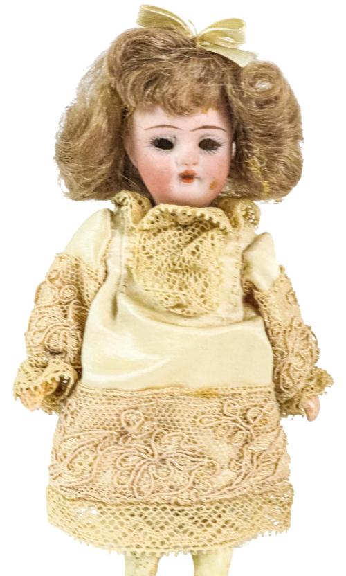 MUÑECA FRANCESA Y MUÑEQUITA DE PRINCIPIOS DEL S.XIX