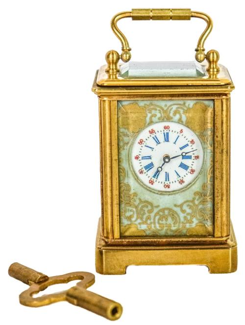 MINI RELOJ DE CARRUAJE DEL S. XIX CON LLAVE