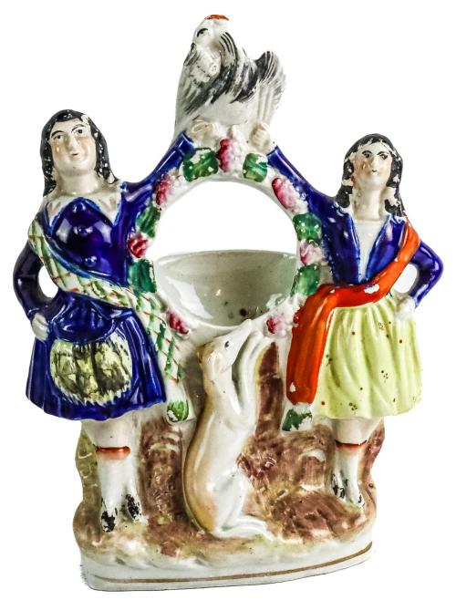 DOS FIGURAS DE PORCELANA STAFFORD DE LA 1ª MITAD DE S. XX