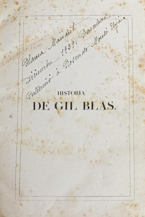 M. LESAGE HISTORIA DE GIL BLAS DE SANTILLANA