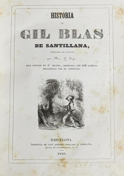 M. LESAGE HISTORIA DE GIL BLAS DE SANTILLANA