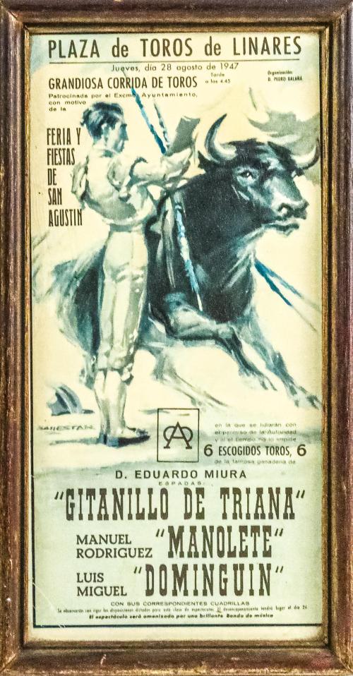 CARTEL DE TOROS DE 1947