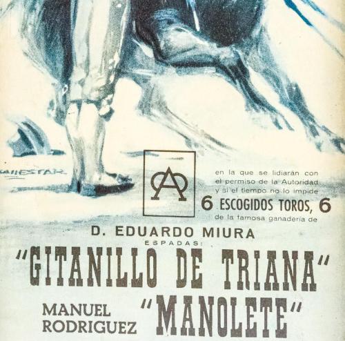 CARTEL DE TOROS DE 1947